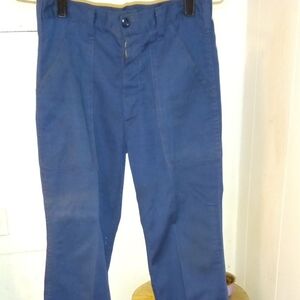 Blue Cargo Pants with Tapered Fit and Durable Fabric Vintage, (S) Woman's